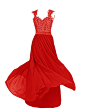 Dressystar Elegant Lace Prom Dress Straps Long Bridal Formal Gowns Backless | Amazon.com