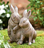 snuggle-bunnies-durable-garden-statue: 