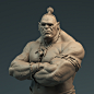 Tribal orc , Pavel Protasov : It's always good to sculpt another orc. This one was originally started at Promised land speed sculpt challenge.  Got really inspired by "Orken" artwork from SIXMOREVODKA STUDIO. It's WIP and hopefully, I'll texture