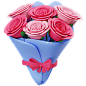 三维渲染情人节七夕爱情主题图标3D插画素材_鲜花Flower-Bouquet