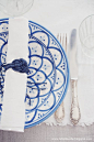 charming blue + white.: 