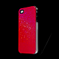 魅克正品 水晶红iphone4s手机壳iphone4保护壳苹果4s外壳买送配件 魅克网Uni-MakeCase 原创 设计 新款 2013