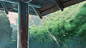 gif gifs anime green Makoto Shinkai rain scenery imadethis greenery anime scenery rainy weather Kotonoha no Niwa Garden of words anime sceneries animu sceneries animu scenery 