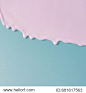 Abstract pink oil paint texture on blue canvas. Minimalistic background with copy space.