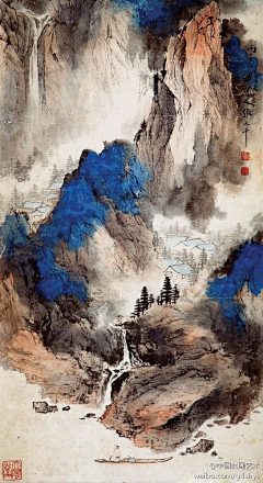 月色蓝山采集到水墨中国
