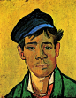 Young Man with a Hat, 1888  Vincent van Gogh