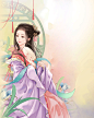 美女 美人 古风人物 古风女子 倾国倾城 妩媚 仙侠 少女 女人 游戏