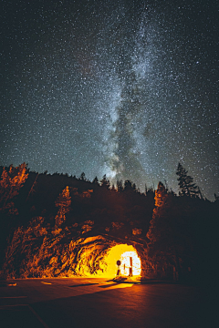 车车车采集到绚丽多彩的星空