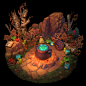 Witch's Cauldron, Dawnson Chen : This was an assigment from my CGMA class; Stylized 3D Asset Creation with Kevin B. Griffth. It was  a lot a fun to do, and really practice for my hand painted texturing skills.