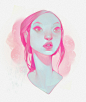 hues, Lois van Baarle : Series of heads I painted in 2015. Color is a huge inspiration for me.