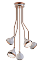 Hanna Midcentury Modern Suspension Lamp | DelightFULL : Hanna is a vintage suspension lamp that fits perfectly a living room or a hall. Its structure made in marble fits every classy and balanced ambiance, back to art deco