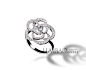 香奈儿 (Chanel) 珠宝 CAMÉLIA系列18K白金戒指，镶嵌钻石