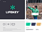 Lifekey - Branding typography landing iphone website app identity branding logo icon