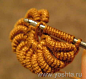 bullion stitch crochet. A tutorial on how to make a rope flower.