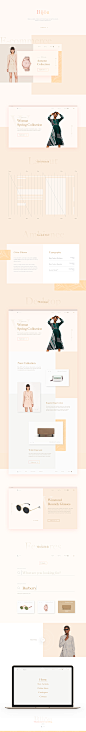 Bijöu: Online Commerce Store : Bijöu is a simple, modern and minimal design concept for women’s fashion e-commerce online store website for mobile and desktop. 