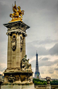 Paris France - Pont Alexandre and Eiffel Tower