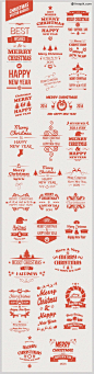 30 Free Christmas Vector Badges