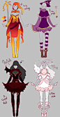 Outfits adopts 2 - Paypal Auction CLOSED by rika-dono