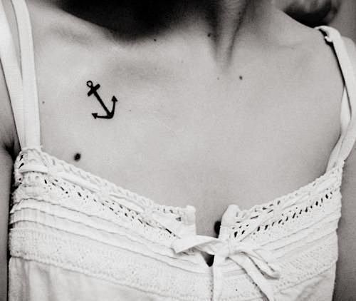 small anchor tattoo ...