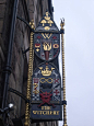 The Witchery pub & restaurant sign, Edinburgh Scotland