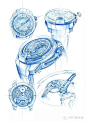 设计干货分享（三十）【MZ产品手绘】  国外手表设计师手绘精细图