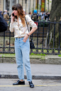 Lou Doillon Street Style  Paris Fashion Week day 4 ready to wear