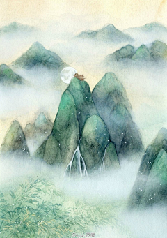 Da蒙子采集到水彩风景