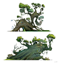 Trees design, Luca Pisanu : Some crazy trees design here, going completely insane with the shapes and just having fun with it . ❤️
