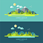 Flat design nature landscape : Flat design nature landscape illustration.