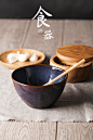 小碗 米饭碗 创意陶瓷 “邃蓝” 日式 水果碗 沙拉碗 美食必备-淘宝网