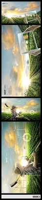 智能科技手机应用农业农场种植海报