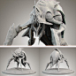 Tridecca statue, James Suret : Clay render of a creature concept