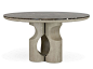 Round marble dining table MOKARA 1 by JOSÉ LEITE DE CASTRO