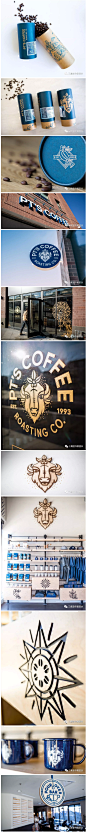 【PT's Coffee Roasting Co.咖啡烘焙公司品牌视觉设计】
这些咖啡店品牌的VI设计，颜值要逆天!