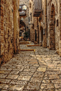 希腊罗得岛，中世纪街道，这里的每块砖都是一个历史