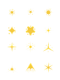 星星星星图标金色简约图标维美