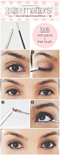 Define your eyes without making them look smaller!