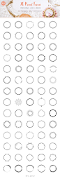 圆形多边形花纹几何边框logo水印标志模板PSD矢量图EPS设计素材-淘宝网