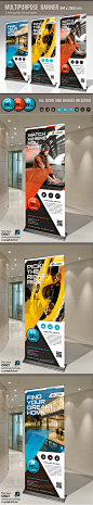 Multipurpose Banner or Rollup - Signage Print Templates易拉宝