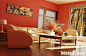 现代时尚家庭客厅灯饰装修效果图—土拨鼠装饰设计门户