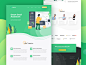 Triggmine - Email Assistant Landing Page profile tech company green ai artificial intelligence control robot assistant smart email ui website homepage landing page illustration dashboard