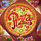 cartoon Character design  game design  ILLUSTRATION  Pizza card games Food 