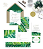 banana leaf tropical palm wedding invitations | http://emmalinebride.com/invites/best-invitations-weddings/