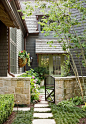 Gorgeous gate and small courtyard.