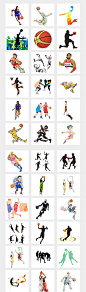 可爱卡通手绘酷炫打篮球街头篮球海报设计PNG免扣素材
