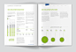 Annual report with 3d infographics