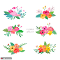 多种植物 淡彩水色 手绘花卉 植物花卉插图插画设计AI图案设计素材下载-优图-UPPSD