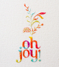 Oh Joy! embroidered logo on Behance
