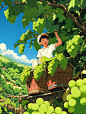 又是一个丰收的季节，满屏的瓜果香，仿佛来到了宫崎骏的田园..._微头条-今日头条