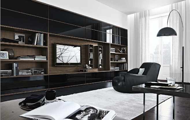 现代简约时尚家具 客厅板式电视柜储物柜 ...